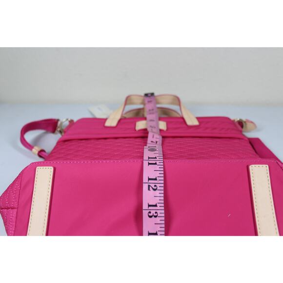 Radley London Pink Diamond Quilt Medium Dome Convertible Backpack Crossbody NEW - Picture 5 of 6